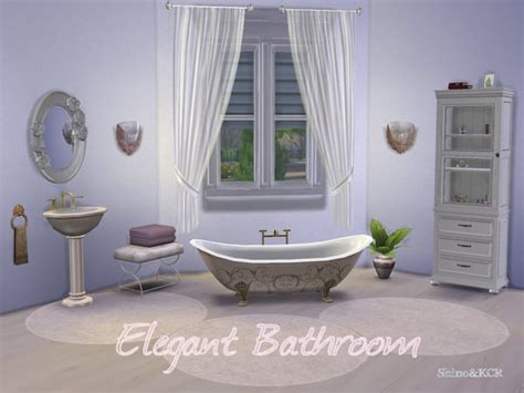 The Sims 4 Custom Content Elegant Bathroom Set