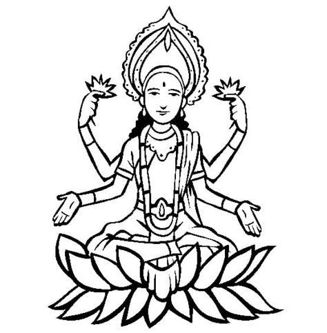 Lord Vishnu Coloring Page Printable Coloring Page For Kids Coloring Home