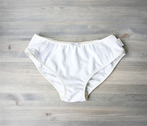 Organic Cotton Classic Panties White Cotton Lace Lingerie Etsy Finds