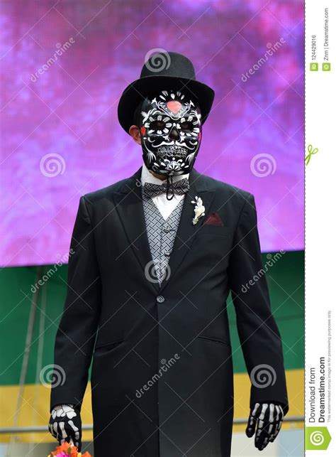 Dia De Los Muertos Carnival Sugar Skull Makeup Man Day Of The