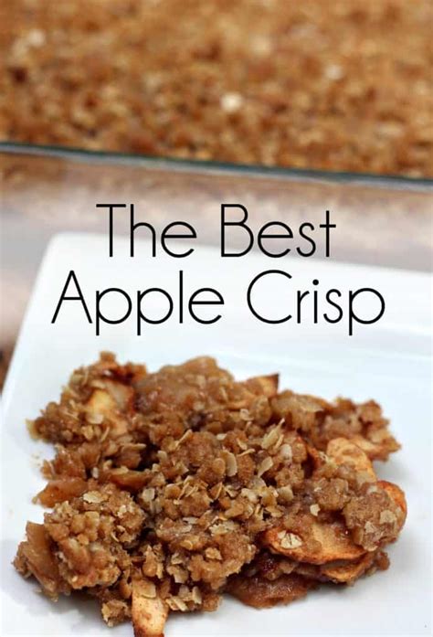 When apple season rolls back around, the best way to celebrate is by indulging in your favorite apple crisp recipes (and apple cobblers, too!). The Best Apple Crisp I've Ever Eaten - Mom Needs Chocolate