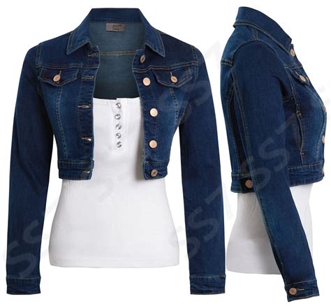 Browse deals and savings at nhl shop for the latest womens gear and hockey clothing. Womens Indigo Denim Jacket Ladies Blue Jean Cropped ...