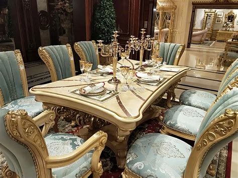 Bisini Court Style Luxury Dining Room Setseuropean Style Dining Table