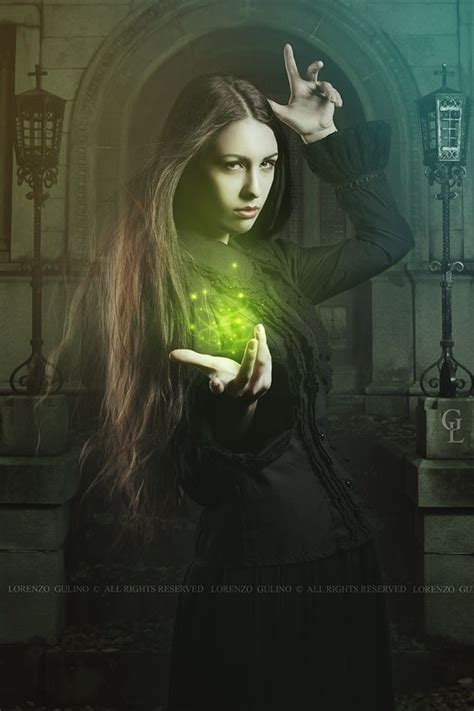 Beautiful Witch Casting A Spell Beautiful Witch Young Witch Witch Magic