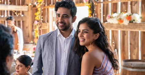 Pallavi Sharda Suraj Sharma Talk Netflix S Wedding Season Popsugar Entertainment