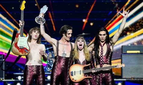 Some aspects of the eurovision song contest it came as somewhat of a surprise when italy shot to the top of the 2021 eurovision chart after a. Måneskin Band : Ebu Makes A Statement On Maneskin In The Green Room Escbubble / Congratulations ...