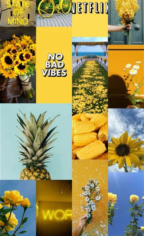 Yellow Aesthetic Collage Wallpapers Top Free Yellow Aesthetic Collage