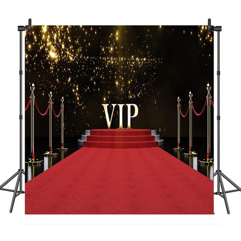 Buy Comophoto Red Carpet Vip Backdrop 8x8ft Vinyl Photography