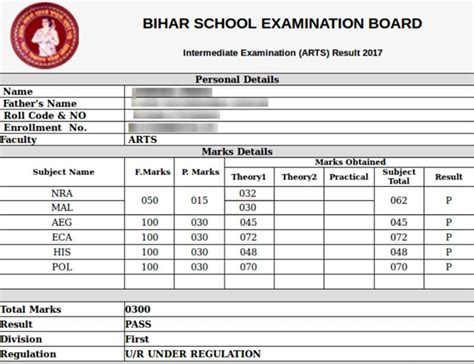 Bihar Board Result Bihar Board 12th Class Result 2019