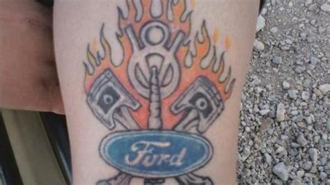 16 Year Old Girl Dad Get Ford Tattoos