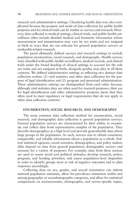 The Role Of Measurement Context Measuring Sex Gender Identity And