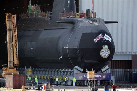 Royal Navys Latest Nuclear Submarine Hits The Water For First Time