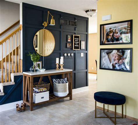 Our Modern Navy Small Entryway Makeover Small Stuff Counts