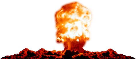 Explosion nucléaire PNG transparents StickPNG