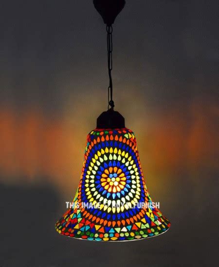 Baffling Shape Turkish Mosaic Pendant Light Lamp Royalfurnish Com