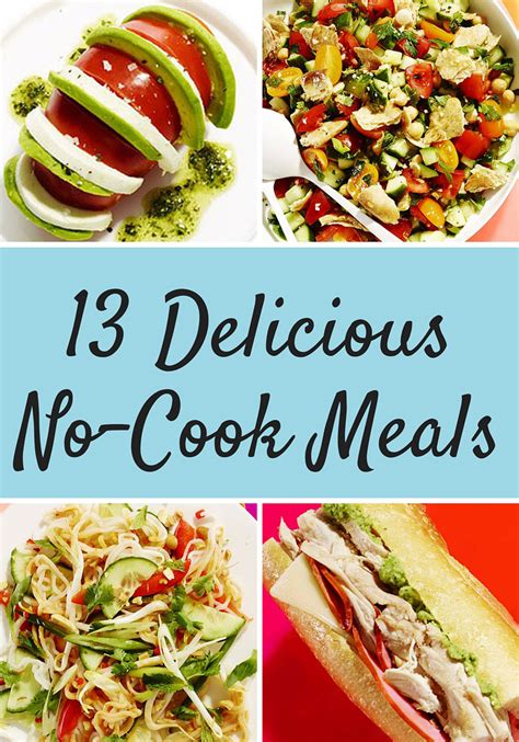 13 No Cook Recipes For Summer