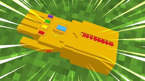 Using The Infinity Gauntlet In Minecraft Skywars Youtube