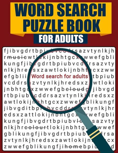 Word Search Puzzle Book For Adults Large Print Word