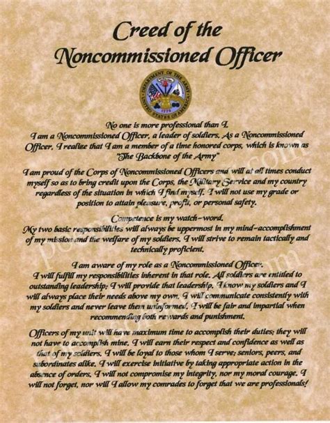 The Army The Army Nco Creed