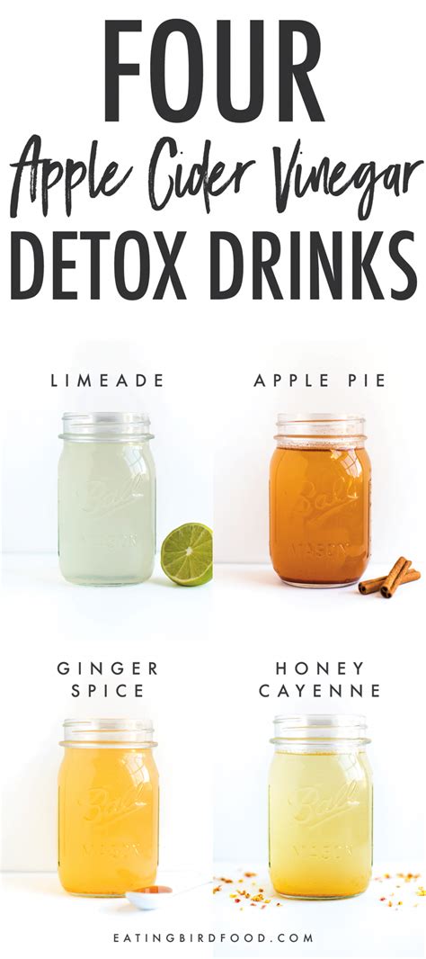 apple cider vinegar detox drinks you ll actually enjoy drinking four flavors includ… in 2020