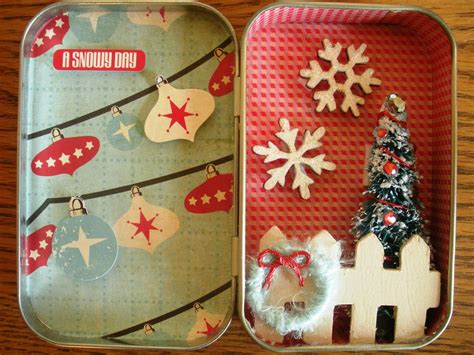 Christmas In An Altoids Tin Christmas Shadow Boxes Matchbox Crafts