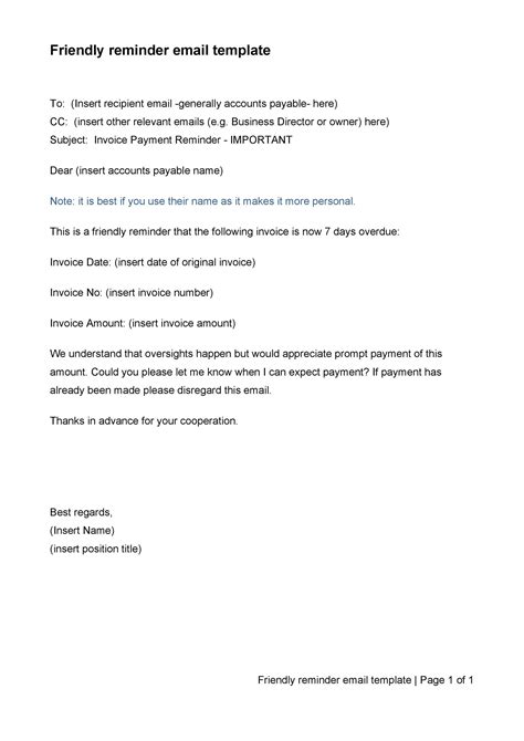 A friendly reminder email can be an effective tool in running your business. 50 Polite Reminder Email Samples & Templates ᐅ TemplateLab
