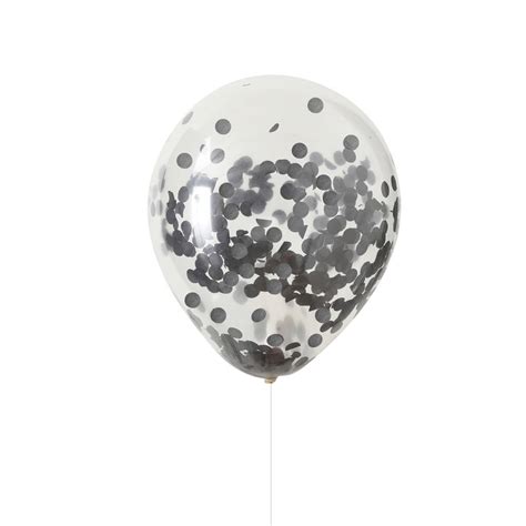 Black Confetti Balloons Pumpkin Party By Ginger Ray