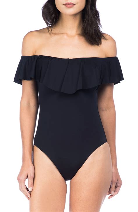 Trina Turk Off The Shoulder One Piece Swimsuit