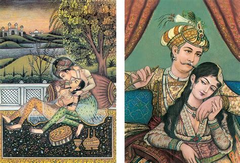 Akbar With His Consort Maryam Postcards