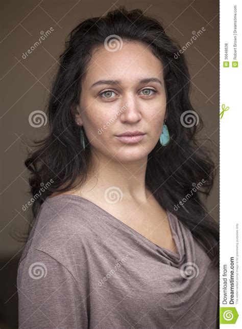Young Woman With Beautiful Green Eyes Stock Photo Image Of Eyes Cute