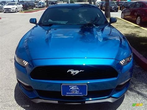 2017 Lightning Blue Ford Mustang V6 Coupe 114016571 Photo 23