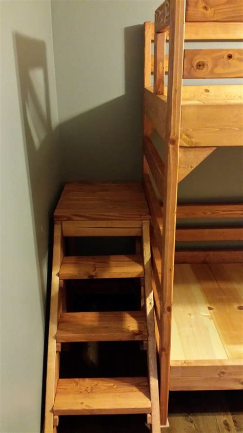 Maybe you would like to learn more about one of these? Ana White | Modified Camp Loft Bed with Stairs into Bunk Beds - DIY Projects