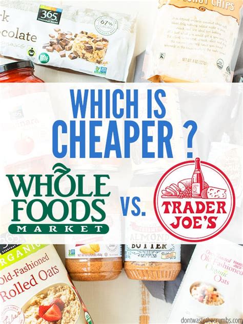 Dairy aisle 1 gallon organic milk $5.99 $3.19 1 ib organic cheddar cheese $4.49 $4.99 64 oz freshly squezed organic oj not from concentrate trader joes brand pulp free, 365 organic brand, from concentrate $3.99 $3.99 organic eggs plus omega 3 cage free eggs. Which is Cheaper: Trader Joe's vs. Whole Foods - Don't ...