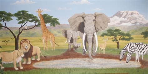 African Safari Painting By Stephanie Conroy Pixels