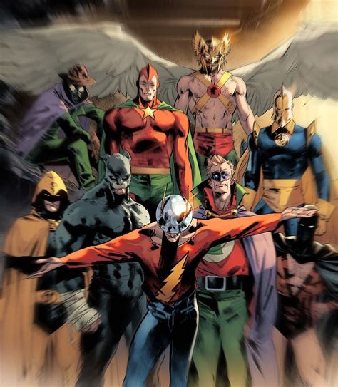 The Justice Society Of America Dc Comics Heroes Dc Comics Art Dc