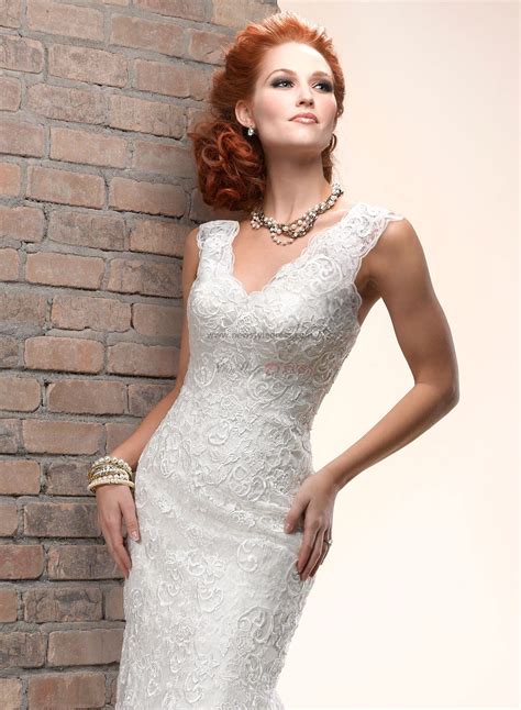 Since the concession to the traditional symbolism of color for brides was a blue ribbon or band to symbolize purity to go with their red and white wedding dresses, which was something that was special and could be worn repeatedly for special events. under 200 Mermaid lace Classic V-neck Spring Button ...