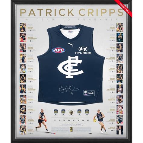 CARLTON BLUES - PATRICK CRIPPS SIGNED DELUXE 2022 BROWNLOW MEDAL
