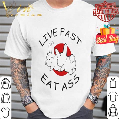 Live Fast Eat Ass Bunny Sunset Shirt Hoodie Sweater Longsleeve T Shirt