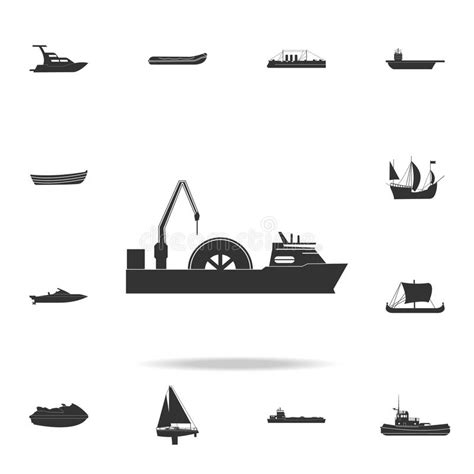 ícone Do Navio Do Cabo Grupo Detalhado De ícones Do Transporte Da água