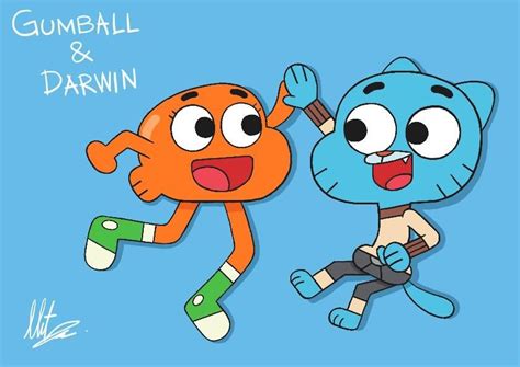 Gumball And Darwin By Radiumiven On Deviantart Gumball The Amazing