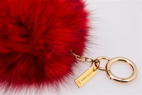 The Red Fur Keychain Haute Acorn