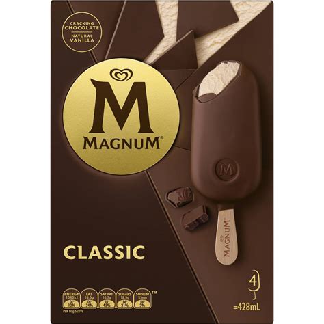 Magnum Classic Chocolate Ice Cream Sticks 4x100ml Ubicaciondepersonas