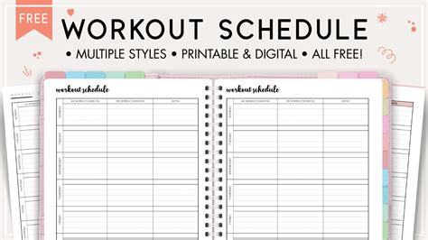 Printable Weekly Workout Schedule Template Eoua Blog