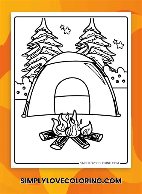 30 Campfire Coloring Pages Free Pdf Printables Simply Love Coloring