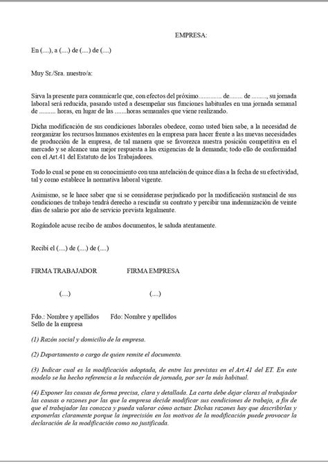 Ausblenden Und Team Premierminister Modelo Carta Modificacion