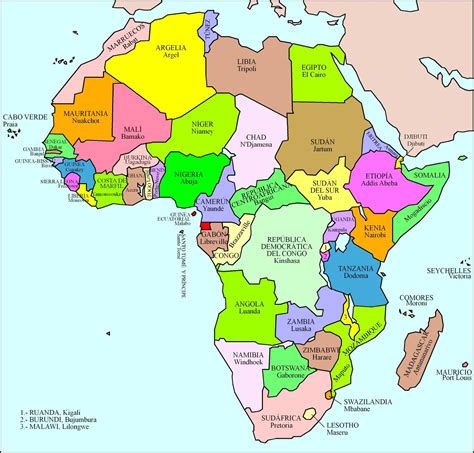 Atlas Geográfico África Africa Mapa Mapa Politico De Africa Mapa Politico