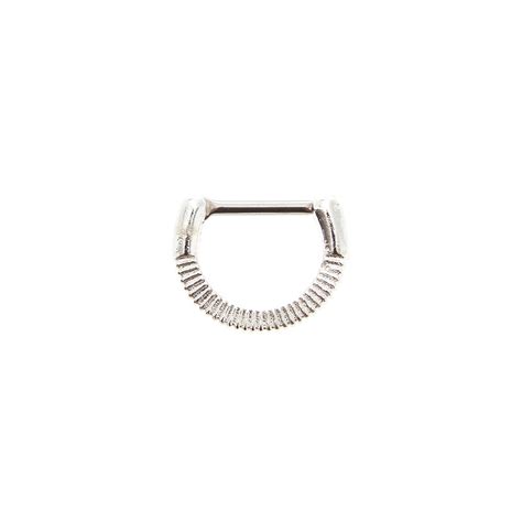 Silver 16g Septum Hoop Nose Ring Claires