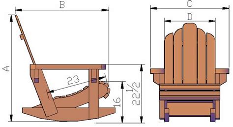 Rocking Adirondack Chair Plans Easy Diy Woodworking Projects Step By