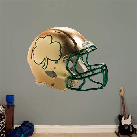 Notre Dame 2013 Gold Shamrock Helmet Wall Decal Shop Fathead® For