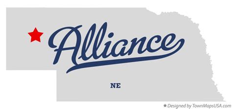 Map Of Alliance Ne Nebraska